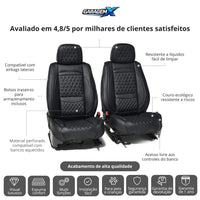 Capas de Bancos Premium | Bancos Dianteiros e Traseiros + Cabeceiras